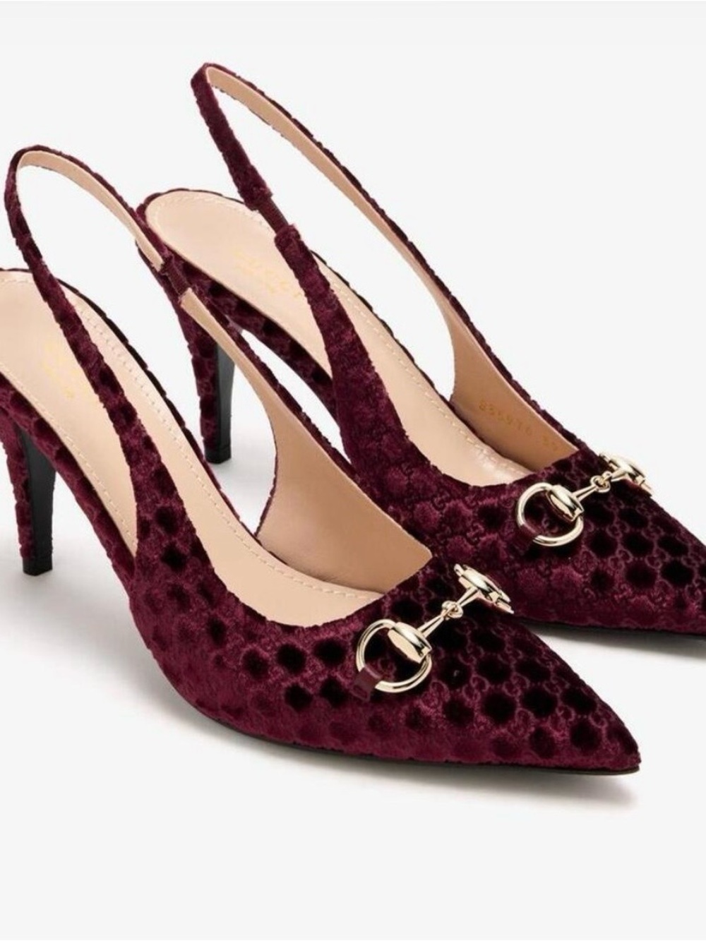 GUCCI NADY MINI GG VELVET/NAPPA CHAR